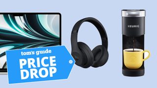 MacBook, Beats headphones, and Keurig coffee maker